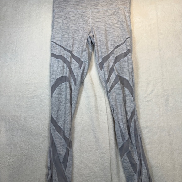 Lululemon Wunder Under HR Tight Mesh Womens Size 10 Grey High Rise Yoga Athletic - Picture 3 of 9